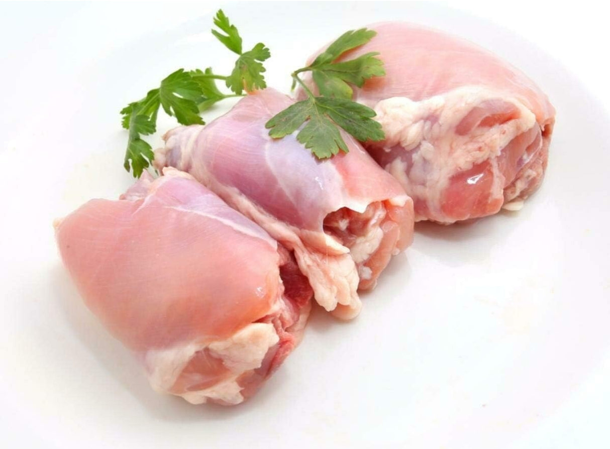 Zabiha Halal Boneless Chicken Thighs (10lbs) (cage-free) (organic)